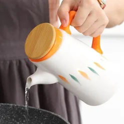 Decor Küche & Esszimmer-Ölspenderflasche aus Keramik – Bedrucktes Küchendekor