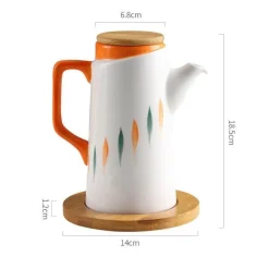 Decor Küche & Esszimmer-Ölspenderflasche aus Keramik – Bedrucktes Küchendekor