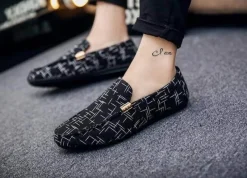 Herren Decor Herrenschuhe-Lässige Slip-On-Canvas-Schuhe für Herren – Stilvolles saisonales Schuhwerk