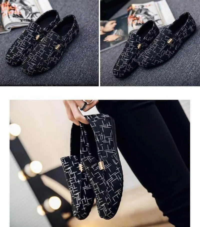 Herren Decor Herrenschuhe-Lässige Slip-On-Canvas-Schuhe für Herren – Stilvolles saisonales Schuhwerk