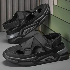 Damen Wilderness Haven Herrenschuhe|Damenschuhe-Lässige Sommersandalen aus Leder – Rutschfester Outdoor-Komfort