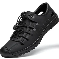 Damen Wilderness Haven Herrenschuhe|Damenschuhe-Lässige Strandsandale aus flexiblem Leder