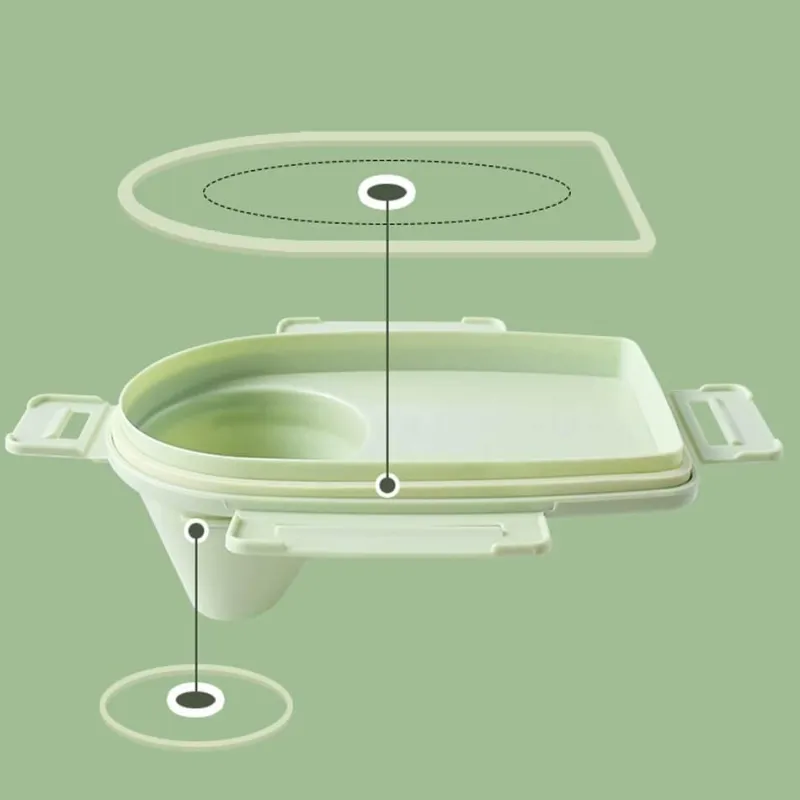 The Culinary Kit Küche & Esszimmer-Luftdichter Vorratsbehälter für Lebensmittel – Messbarer Küchen-Organizer