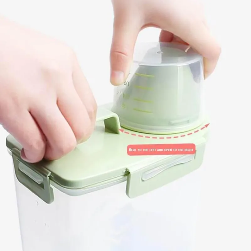 The Culinary Kit Küche & Esszimmer-Luftdichter Vorratsbehälter für Lebensmittel – Messbarer Küchen-Organizer