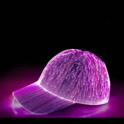Wilderness Haven Outdoor-Artikel|Camping Im Freien-Luminight Light-Up Baseball Cap – Wiederaufladbare Glasfasermütze