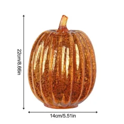 The Gilded Nest Beleuchtung-Luminous Pumpkin Lamp - Decorative Halloween Light Fixture