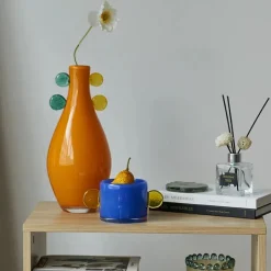 Tom Wohndeko-Lunava Pop Glass Vase – Colorful Sculptural Gradient Art Vase