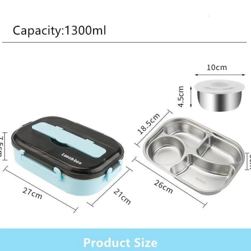 Adventure Basecamp Camping-Werkzeuge|Camping Im Freien-Lunchbox aus Edelstahl – Auslaufsicherer Behälter