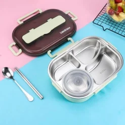 Adventure Basecamp Camping-Werkzeuge|Camping Im Freien-Lunchbox aus Edelstahl – Auslaufsicherer Behälter