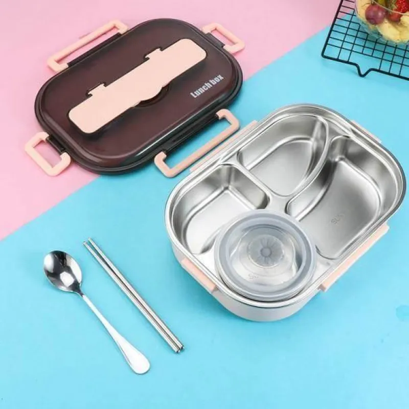 Adventure Basecamp Camping-Werkzeuge|Camping Im Freien-Lunchbox aus Edelstahl – Auslaufsicherer Behälter