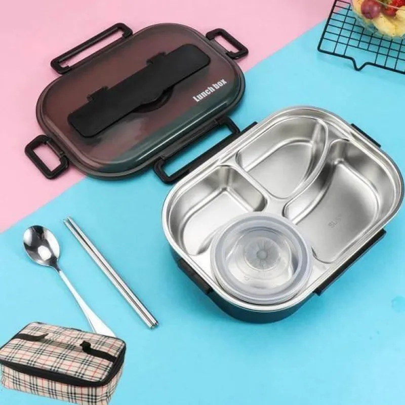 Adventure Basecamp Camping-Werkzeuge|Camping Im Freien-Lunchbox aus Edelstahl – Auslaufsicherer Behälter