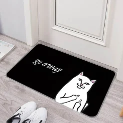 Ember u0026 Ivy Gadgets Für Zuhause-Lustige rutschfeste Fußmatte – waschbar „Please Go Away“ Willkommensmatte