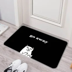 Ember u0026 Ivy Gadgets Für Zuhause-Lustige rutschfeste Fußmatte – waschbar „Please Go Away“ Willkommensmatte