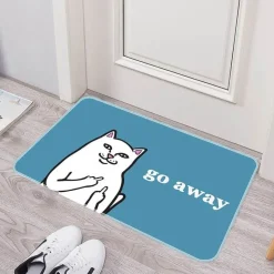 Ember u0026 Ivy Gadgets Für Zuhause-Lustige rutschfeste Fußmatte – waschbar „Please Go Away“ Willkommensmatte