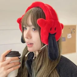 Wilderness Haven Outdoor-Artikel|Camping Im Freien-Lustige Wintermonster-Ohrenschützer – süßes, flauschiges Accessoire für kaltes Wetter