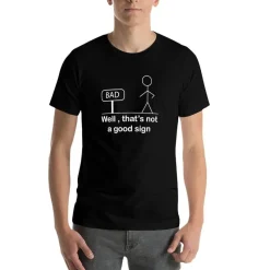 Herren Heritage Threads Herrenbekleidung-Lustiges Unisex T-Shirt - Das ist kein gutes Zeichen