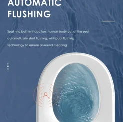 Tranquil Waters Heimwerkzeuge|Badezimmer-Luxuriöse, intelligente schwimmende Toilette – futuristische Badezimmer-Innovation