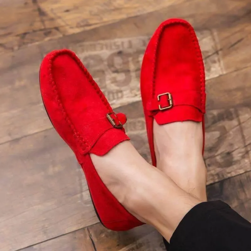 Herren Decor Herrenschuhe-Luxuriöse Slip-On-Fahrerschuhe aus Wildleder für Herren