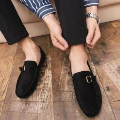 Herren Decor Herrenschuhe-Luxuriöse Slip-On-Fahrerschuhe aus Wildleder für Herren