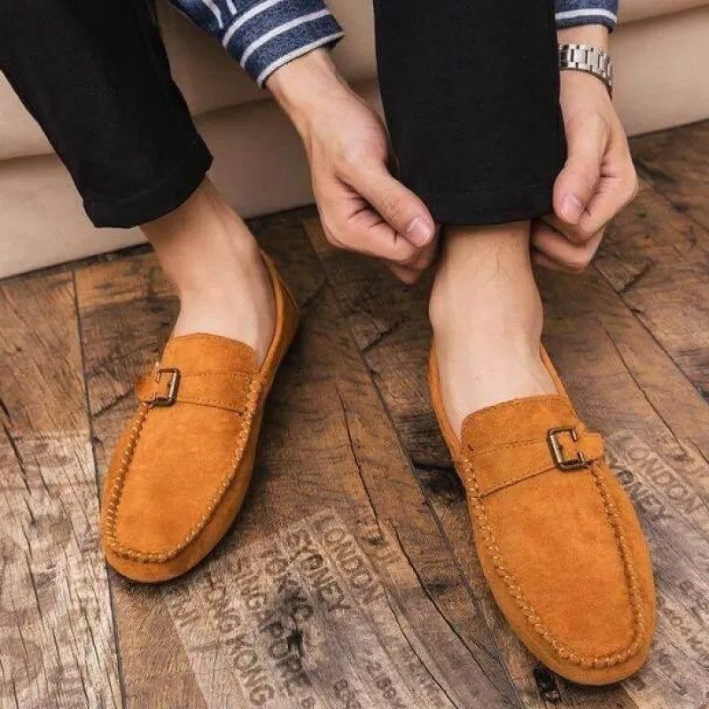 Herren Decor Herrenschuhe-Luxuriöse Slip-On-Fahrerschuhe aus Wildleder für Herren