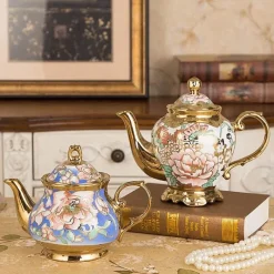 Plates u0026 More Küche & Esszimmer-Luxuriöse Teekanne aus Porzellan mit Filter – Teekanne mit großem Fassungsvermögen