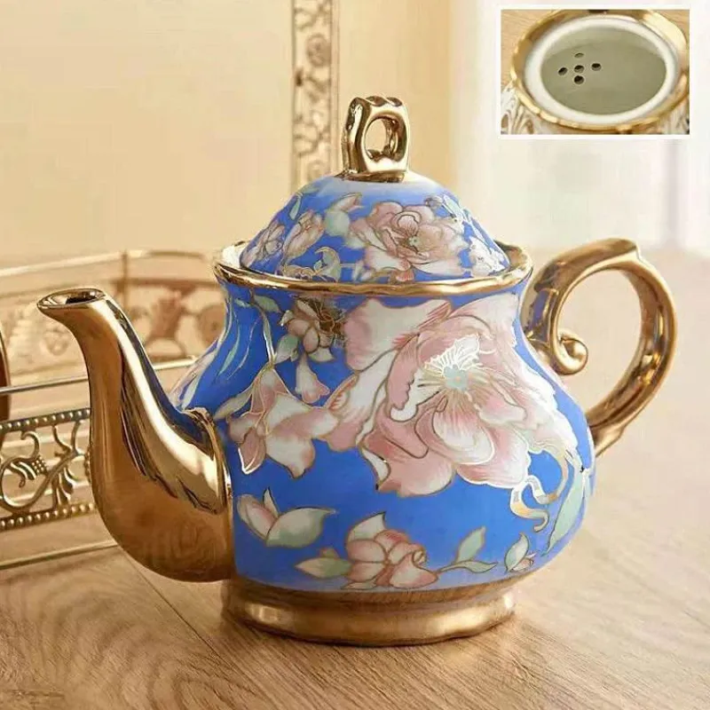 Plates u0026 More Küche & Esszimmer-Luxuriöse Teekanne aus Porzellan mit Filter – Teekanne mit großem Fassungsvermögen