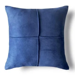 Pillow Haven Bettzeug-Luxuriöser, blauer getufteter Kissenbezug – bestickte Heimdekoration, 45 x 45 cm, 30 x 50 cm