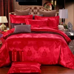 Snug u0026 Soft Bettzeug-Luxuriöses Satin-Jacquard-Bettbezug-Set – Bettwäsche mit Reißverschluss