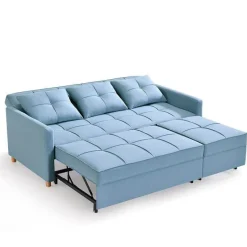Comfort u0026 Style Möbel-Luxuriöses Schlafsofa in L-Form – Elegante Multifunktionscouch