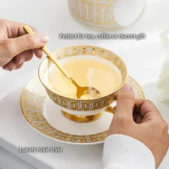 Feast u0026 Flair Küche & Esszimmer-Luxuriöses Teeservice aus Bone China – Hochwertiges Teeservice aus königlichem Porzellan