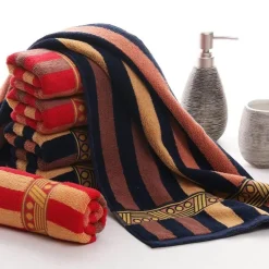 Aqua Essence Badezimmer-Luxury Couples Bath Towel Set - Adam Eve Towels