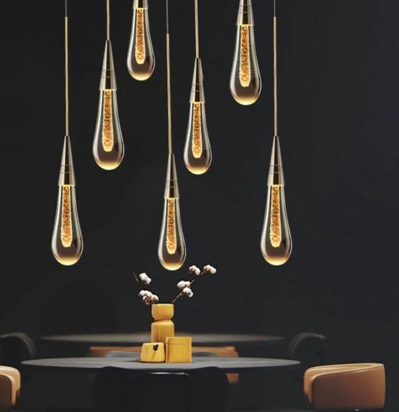 Comfort u0026 Style Beleuchtung-Luxury Crystal Pendant Lights - Elegant Melting Glass Design