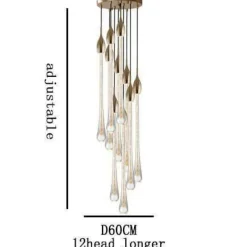 Comfort u0026 Style Beleuchtung-Luxury Crystal Pendant Lights - Elegant Melting Glass Design