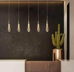 Comfort u0026 Style Beleuchtung-Luxury Crystal Pendant Lights - Elegant Melting Glass Design