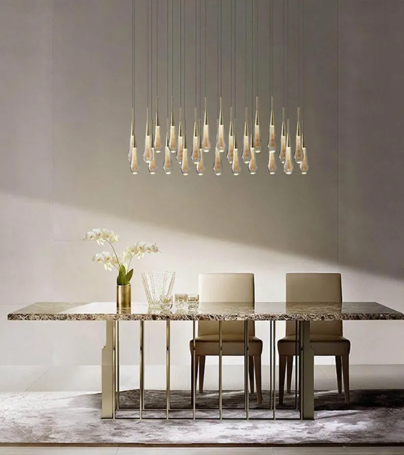 Comfort u0026 Style Beleuchtung-Luxury Crystal Pendant Lights - Elegant Melting Glass Design