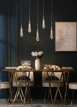 Comfort u0026 Style Beleuchtung-Luxury Crystal Pendant Lights - Elegant Melting Glass Design