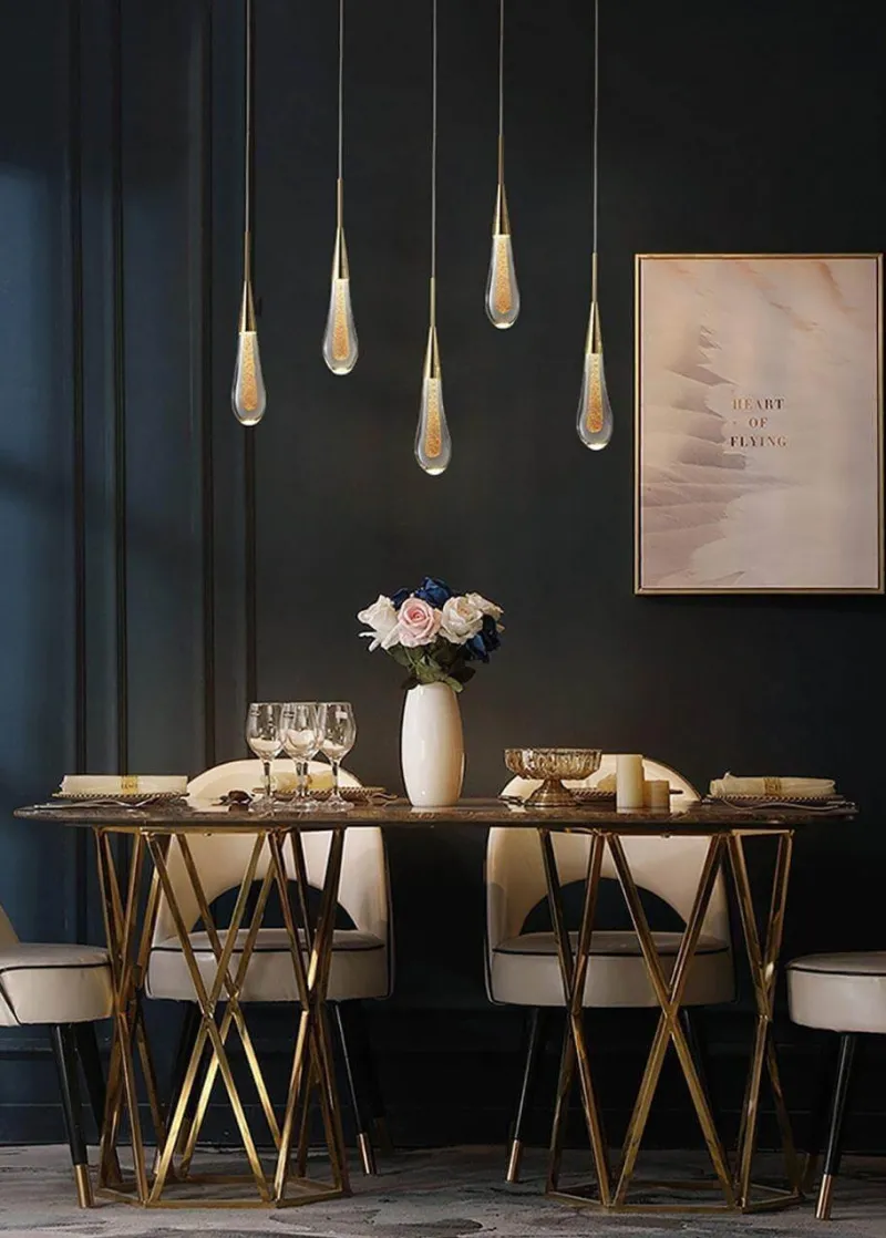 Comfort u0026 Style Beleuchtung-Luxury Crystal Pendant Lights - Elegant Melting Glass Design