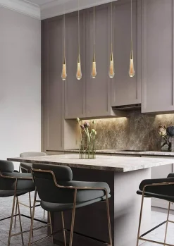 Comfort u0026 Style Beleuchtung-Luxury Crystal Pendant Lights - Elegant Melting Glass Design