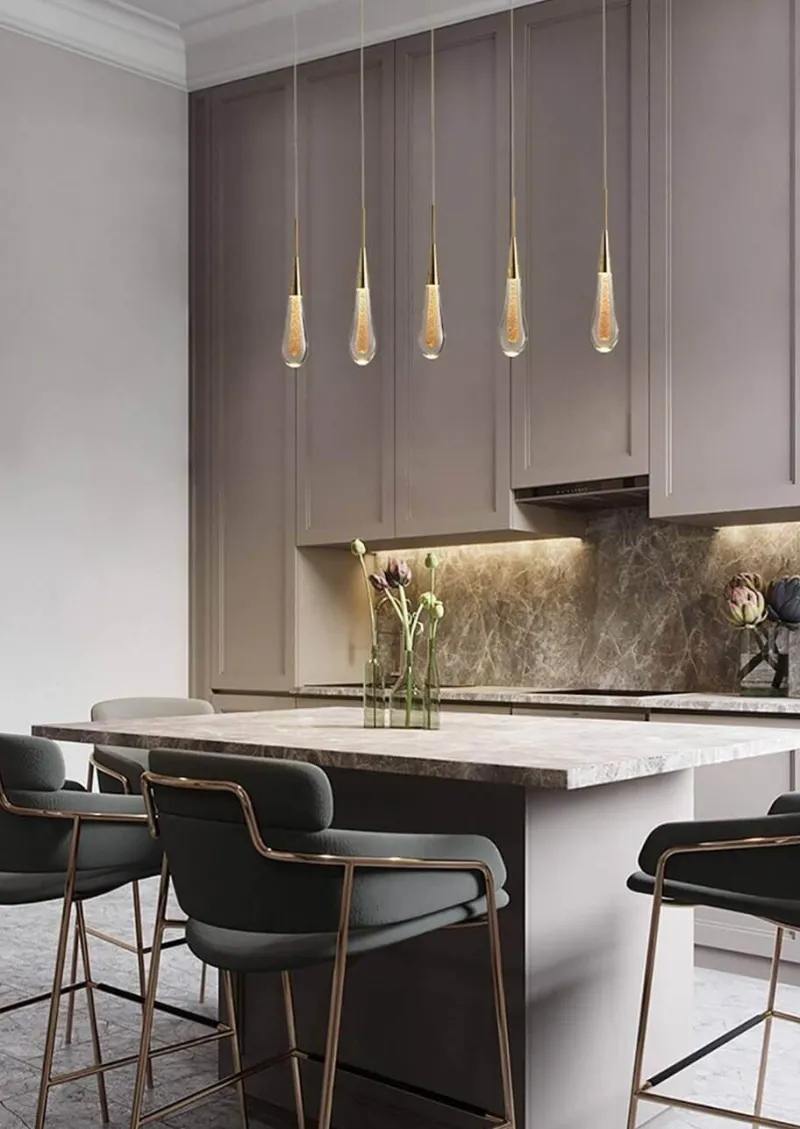 Comfort u0026 Style Beleuchtung-Luxury Crystal Pendant Lights - Elegant Melting Glass Design