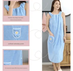 The Blissful Bath Badezimmer-Luxury Velvet Bathrobe - Quick Absorb Wearable Design