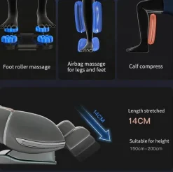 Tranquil Touch Massageprodukte|Gesundheits-Gadgets-Luxus Massagesessel - Royal Comfort Wellness Seat