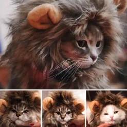 Decor Haustierzubehör-Löwenkatzenperücke - Lustiges Tierkostüm-Accessoire