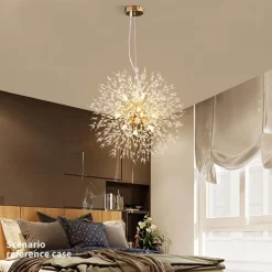 Illuminate Home Beleuchtung-Löwenzahn-Kristall-Kronleuchter – Elegante Beleuchtungsvorrichtung