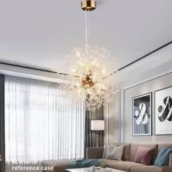 Illuminate Home Beleuchtung-Löwenzahn-Kristall-Kronleuchter – Elegante Beleuchtungsvorrichtung