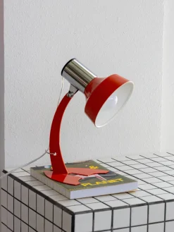 The Gilded Nest Wohndeko|Beleuchtung-Macaron Glass Lamp – Orange Iron Table Lamp