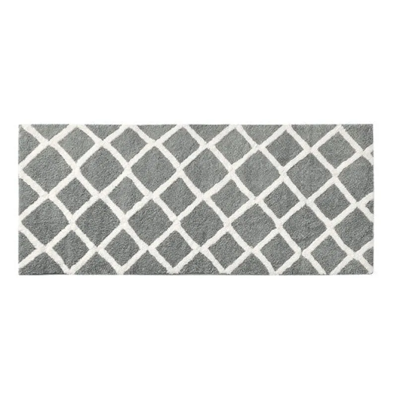 Tom Wohndeko-Madivelle Reversible High Pile Bath Rug – Modern Tufted Microfiber