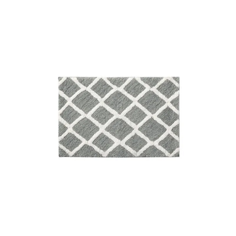 Tom Wohndeko-Madivelle Reversible High Pile Bath Rug – Modern Tufted Microfiber