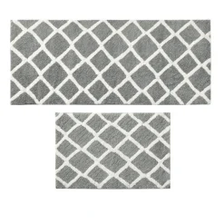 Tom Wohndeko-Madivelle Reversible High Pile Bath Rug – Modern Tufted Microfiber