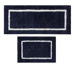 Tom Wohndeko-Madivelle Reversible High Pile Bath Rug – Modern Tufted Microfiber