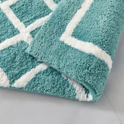 Tom Wohndeko-Madivelle Reversible High Pile Bath Rug – Modern Tufted Microfiber